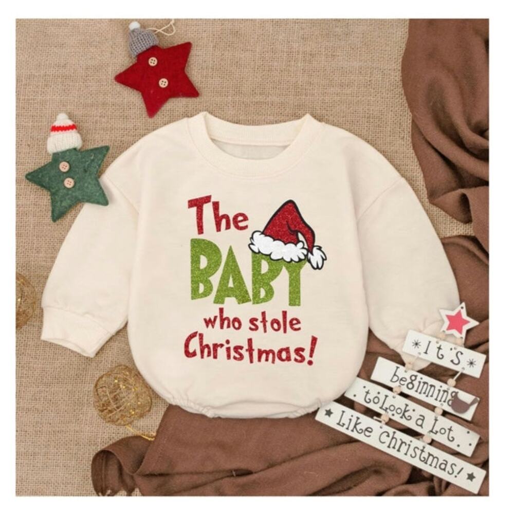 The Baby Who Stole Christmas - Grinch - One Piece- Size 0-3 Months  New w/o Tags